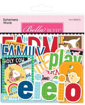 Bella BLVD EIEIO Ephemera Words (BB2676) (OUTLET)