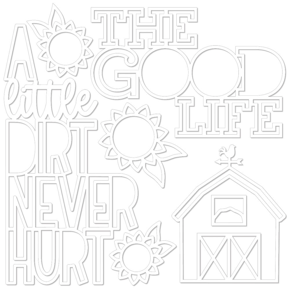 Bella BLVD The Good Life Cut Outs (BB2684) (DISCONTINUED) Bella BLVD The Good Life Cut Outs (BB2684) (DISCONTINUED)