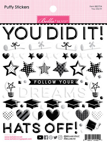 Bella BLVD You Did It! Puffy Stickers (BB2704) (DISCONTINUED) Bella BLVD You Did It! Puffy Stickers (BB2704) (DISCONTINUED)
