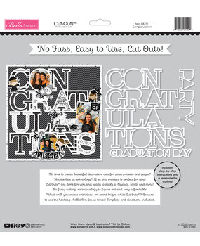 Bella BLVD Congratulations Cut Outs (BB2711) (OUTLET)