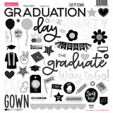 Bella BLVD Cap & Gown Ciao Chipboard Icons (BB2703) (DISCONTINUED)