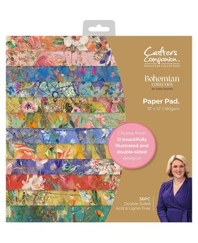 Crafter's Companion Bohemian Collection 12x12 Inch Paper Pad (S-BOH-PAD12) (OUTLET)