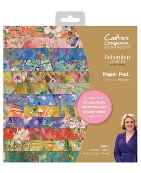Crafter's Companion Bohemian Collection 6x6 Inch Paper Pad (S-BOH-PAD6) (OUTLET)