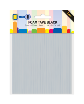 JEJE Produkt 3D Foam Lines Black 3x100x2mm (33pcs) (3.3060)