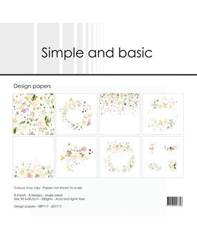 Simple and Basic Spring Feelings 12x12 Inch Paper Pack (SBP717) (DISCONTINUED)