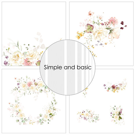 Simple and Basic Spring Feelings 12x12 Inch Paper Pack (SBP717) (DISCONTINUED)