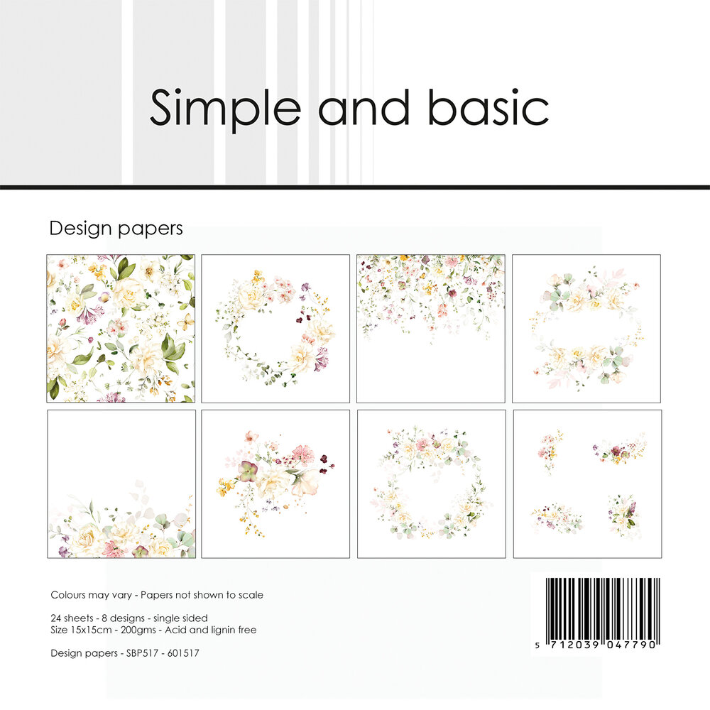 Simple and Basic Spring Feelings 6x6 Inch Paper Pack (SBP517) (DISCONTINUED) Simple and Basic Spring Feelings 6x6 Inch Paper Pack (SBP517) (DISCONTINUED)