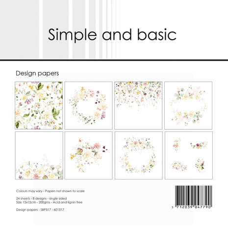 Simple and Basic Spring Feelings 6x6 Inch Paper Pack (SBP517) (DISCONTINUED) Simple and Basic Spring Feelings 6x6 Inch Paper Pack (SBP517) (DISCONTINUED)