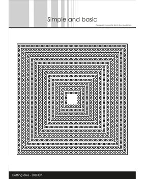 Simple and Basic Circle Edges Square Cutting Dies (SBD307) (DISCONTINUED)