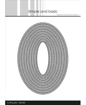 Simple and Basic Circle Edges Oval Cutting Dies (SBD308) (DISCONTINUED)