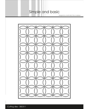 Simple and Basic A6 Circle Flowers Cutting Dies (SBD311) (DISCONTINUED)
