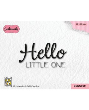Nellie Snellen Sentiments Clear Stamps Hello Little One (SENC020) (DISCONTINUED)