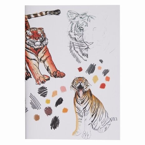 Docrafts Artiste A5 Sketchbooks Tigers (3 books) (DOA 101150) (DISCONTINUED)