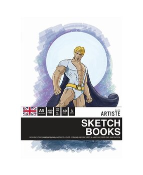 Docrafts Artiste A5 Sketchbooks Graphic Novel (3 books) (DOA 101140) (DISCONTINUED)