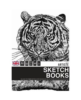 Docrafts Artiste A4 Sketchbooks Tigers (3 books) (DOA 101151) (DISCONTINUED)