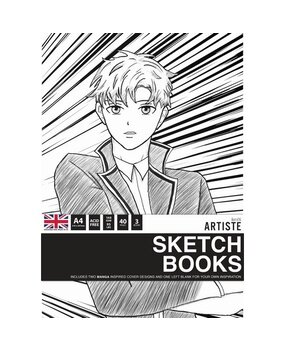 Docrafts Artiste A4 Sketchbooks Manga (3 books) (DOA 101137) (DISCONTINUED)