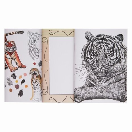 Docrafts Artiste A4 Sketchbooks Tigers (3 books) (DOA 101151) (DISCONTINUED)