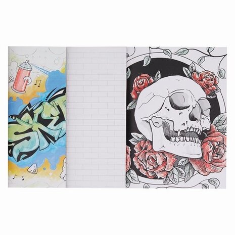 Docrafts Artiste A4 Sketchbooks Graffiti Tattoo (3 books) (DOA 101145) (DISCONTINUED)
