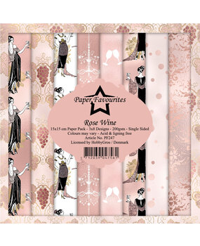 Paper Favourites Rose Wine 6x6 Inch Paper Pack (PF247) (DISCONTINUED)