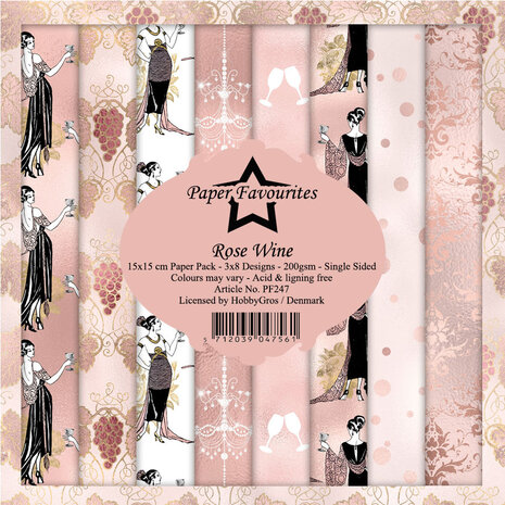 Paper Favourites Rose Wine 6x6 Inch Paper Pack (PF247) (DISCONTINUED)