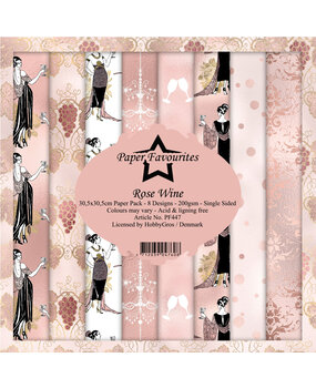 Paper Favourites Rose Wine 12x12 Inch Paper Pack (PF447) (DISCONTINUED)