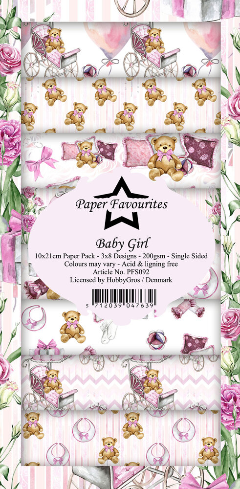 Paper Favourites Baby Girl Slim Paper Pack (PFS092) (DISCONTINUED) Paper Favourites Baby Girl Slim Paper Pack (PFS092) (DISCONTINUED)