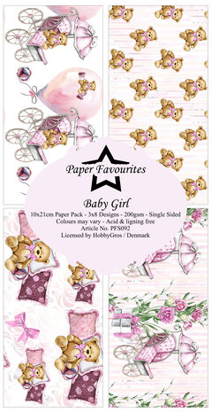 Paper Favourites Baby Girl Slim Paper Pack (PFS092) (DISCONTINUED) Paper Favourites Baby Girl Slim Paper Pack (PFS092) (DISCONTINUED)