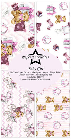 Paper Favourites Baby Girl Slim Paper Pack (PFS092) (DISCONTINUED) Paper Favourites Baby Girl Slim Paper Pack (PFS092) (DISCONTINUED)