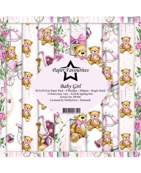 Paper Favourites Baby Girl 12x12 Inch Paper Pack (PF446) (DISCONTINUED)