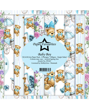 Paper Favourites Baby Boy 12x12 Inch Paper Pack (PF445) (DISCONTINUED)