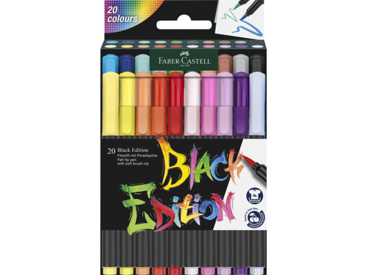 Faber Castell Black Edition Brushpen Set (20pcs) (FC-116452) Faber Castell Black Edition Brushpen Set (20pcs) (FC-116452)