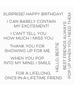 My Favorite Things Pop-Up Phrases Clear Stamps (CS-791) (OUTLET)