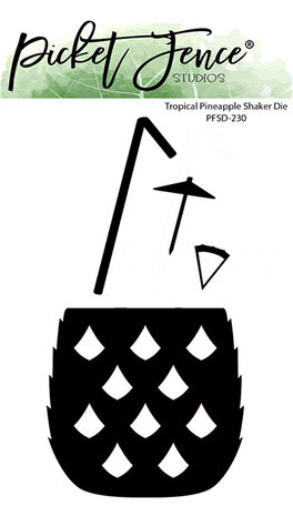 Picket Fence Studios Tropical Pineapple Shaker 5x7 Inch Die (PFSD-230) (OUTLET)