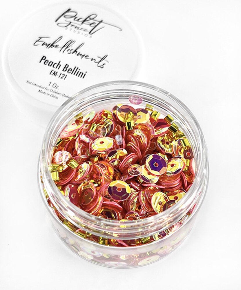 Picket Fence Studios Embellishments Peach Bellini 1 oz (EM-121) (OUTLET) Picket Fence Studios Embellishments Peach Bellini 1 oz (EM-121) (OUTLET)