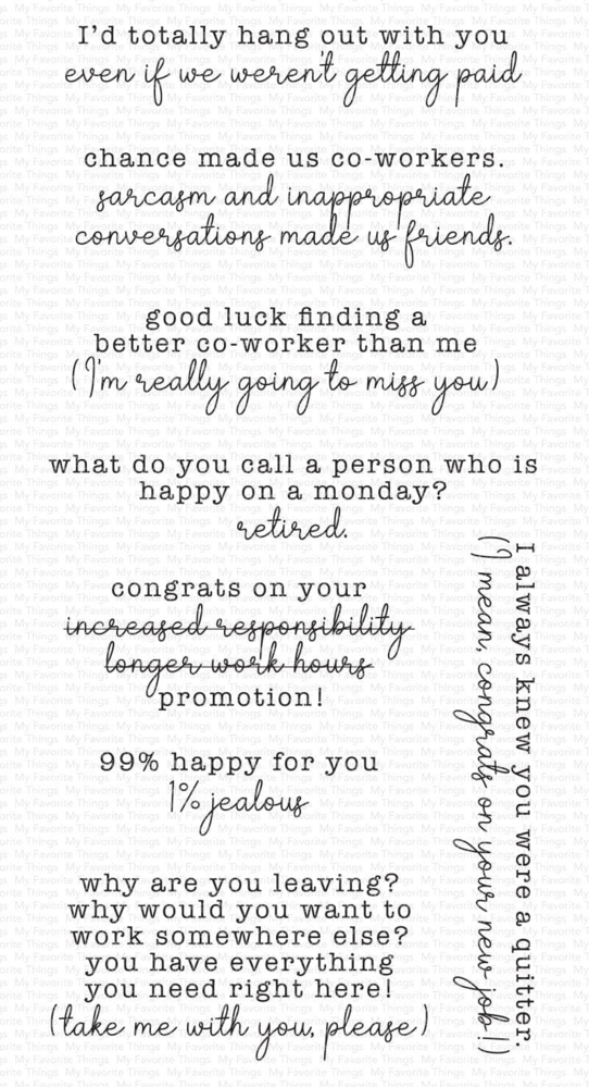 My Favorite Things Cheeky Co-worker Clear Stamps (CS-783) (OUTLET) My Favorite Things Cheeky Co-worker Clear Stamps (CS-783) (OUTLET)