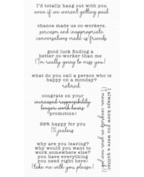 My Favorite Things Cheeky Co-worker Clear Stamps (CS-783) (OUTLET)