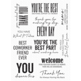 My Favorite Things Sticky Note Sentiments Clear Stamps (CS-785) (OUTLET)