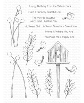 My Favorite Things SY Peaceful Birds Clear Stamps (SY-59) (OUTLET)