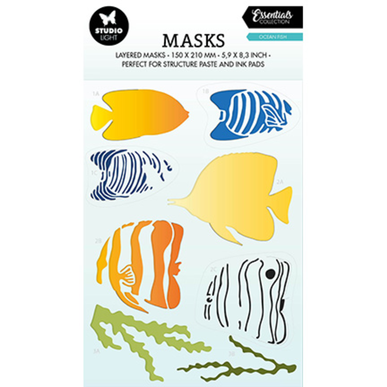 Essentials Mask Ocean Fish (SL-ES-MASK198) - Craftlines B.V.