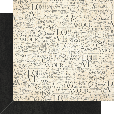 Graphic 45 P.S. I Love You 12x12 Inch Patterns & Solids Pack (4502642) (DISCONTINUED)