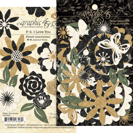 Graphic 45 P.S. I Love You Flower Assortment (4502643) (OUTLET) Graphic 45 P.S. I Love You Flower Assortment (4502643) (OUTLET)