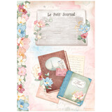 Stamperia Create Happiness Oh lá lá A4 Rice Paper Le Petit Journal (6pcs) (DFSA4763) (DISCONTINUED)
