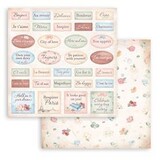 Stamperia Create Happiness Oh lá lá12x12 Inch Paper Sheets Labels (10pcs) (SBB930) (DISCONTINUED)