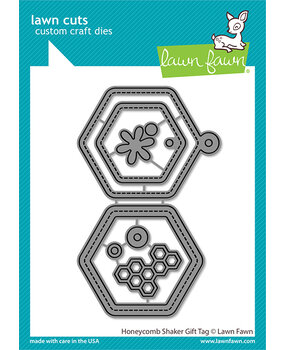 Lawn Fawn Honeycomb Shaker Gift Tag Dies (LF2926) (OUTLET)