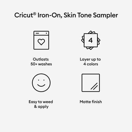 Everyday Iron-On 12x12 Inch Skintones (2010171) - Craftlines B.V.