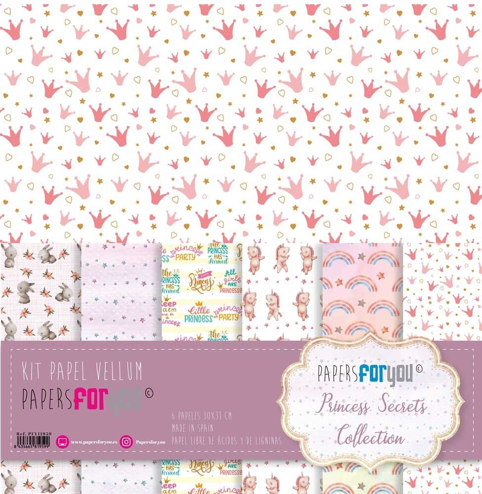 Papers For You Princess Secrets Vellum Paper Pack (6pcs) (PFY-11959) (DISCONTINUED) Papers For You Princess Secrets Vellum Paper Pack (6pcs) (PFY-11959) (DISCONTINUED)