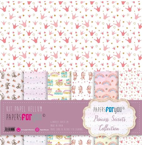 Papers For You Princess Secrets Vellum Paper Pack (6pcs) (PFY-11959) (DISCONTINUED) Papers For You Princess Secrets Vellum Paper Pack (6pcs) (PFY-11959) (DISCONTINUED)