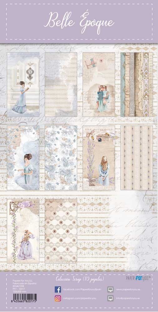 Papers For You Belle Époque Slim Scrap Paper Pack (PFY-12017) (DISCONTINUED)