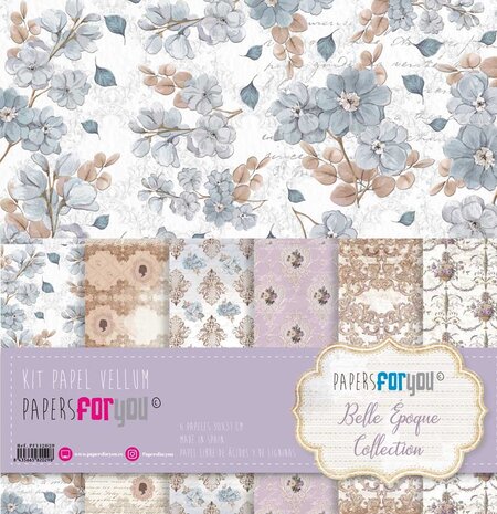 Papers For You Belle Époque Vellum Paper Pack (6pcs) (PFY-12029) (DISCONTINUED) Papers For You Belle Époque Vellum Paper Pack (6pcs) (PFY-12029) (DISCONTINUED)