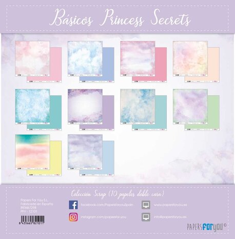 Papers For You Princess Secrets Basics Scrap Paper Pack (10pcs) (PFY-12101) (DISCONTINUED) Papers For You Princess Secrets Basics Scrap Paper Pack (10pcs) (PFY-12101) (DISCONTINUED)